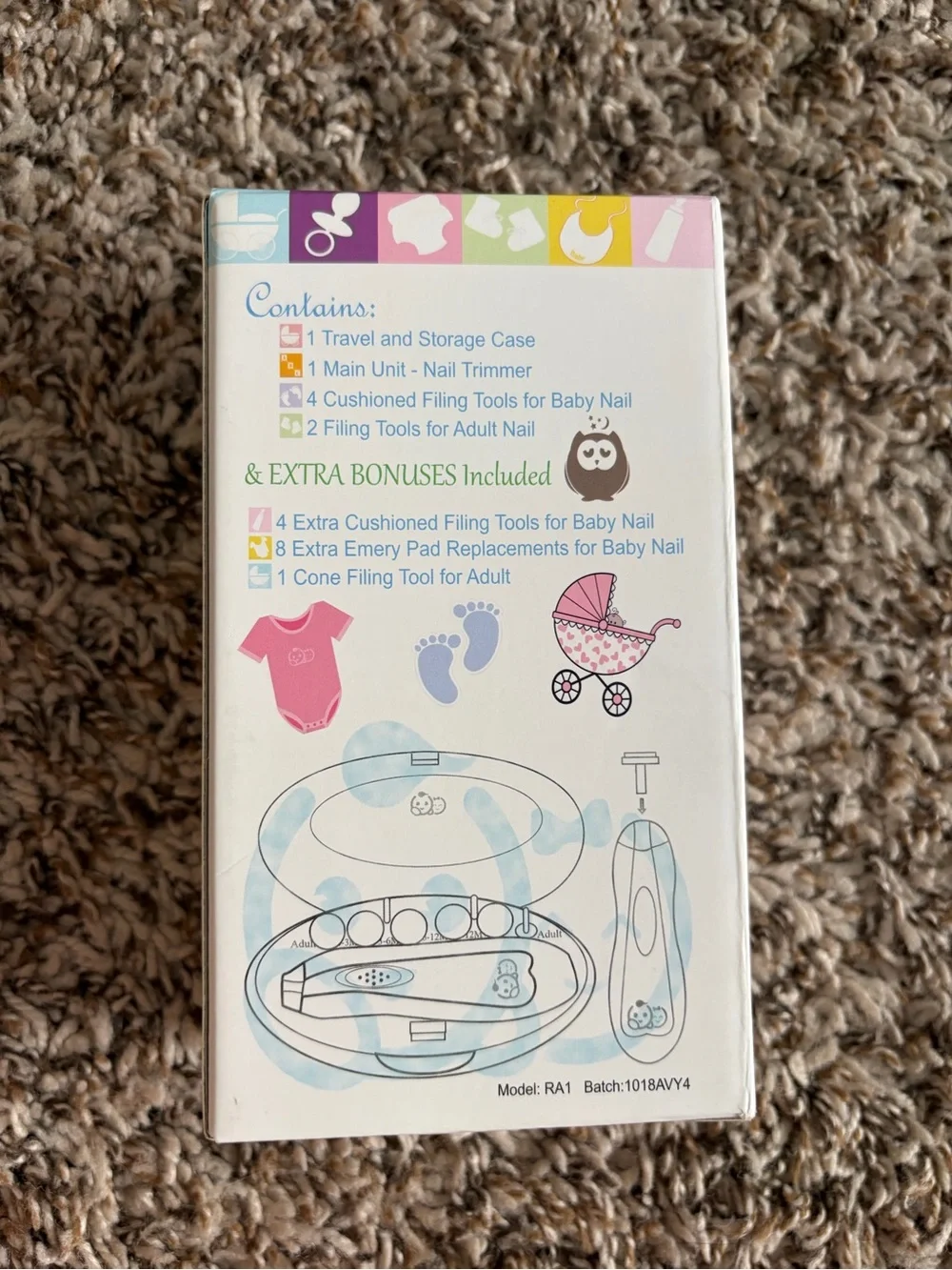 Aqua Electric Nail Trimmer for Babies/Kids